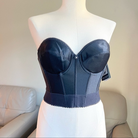 COPY - NWT Dominique Noemi Backless Strapless Balconette Bridal Bra Black Size … - Picture 2 of 16